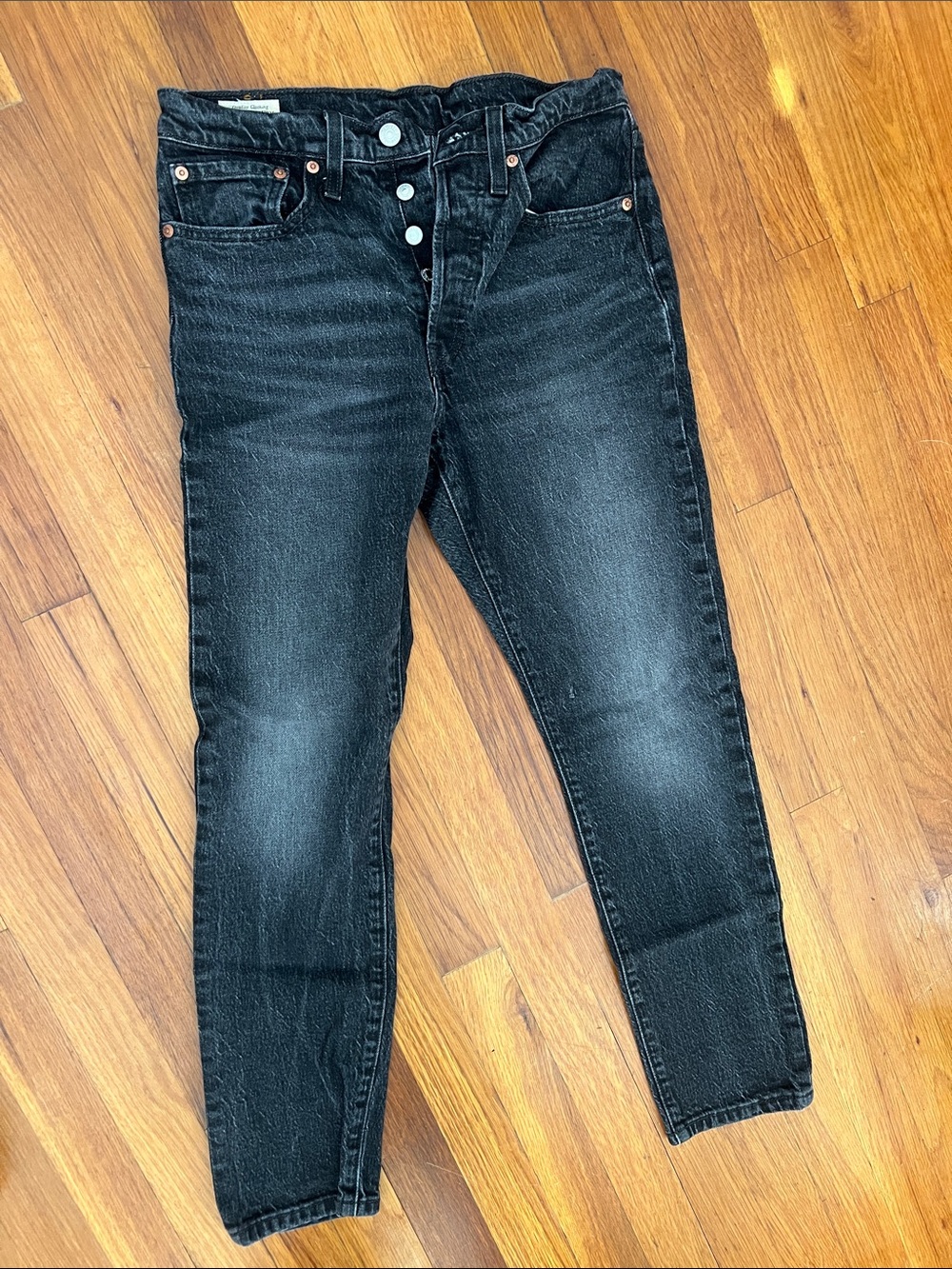 Levi's Women's Black Skinny Jeans with Button Fly